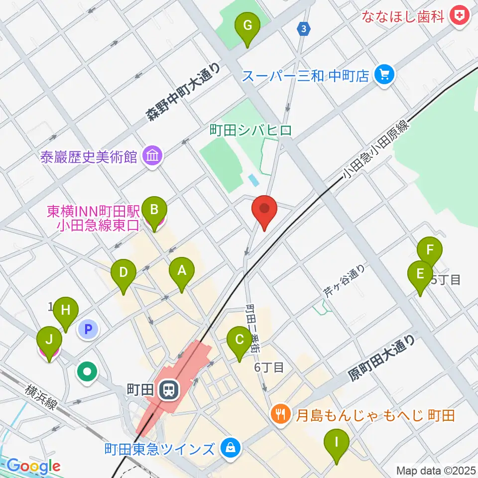 SEALミュージックスクール町田校周辺のホテル一覧地図