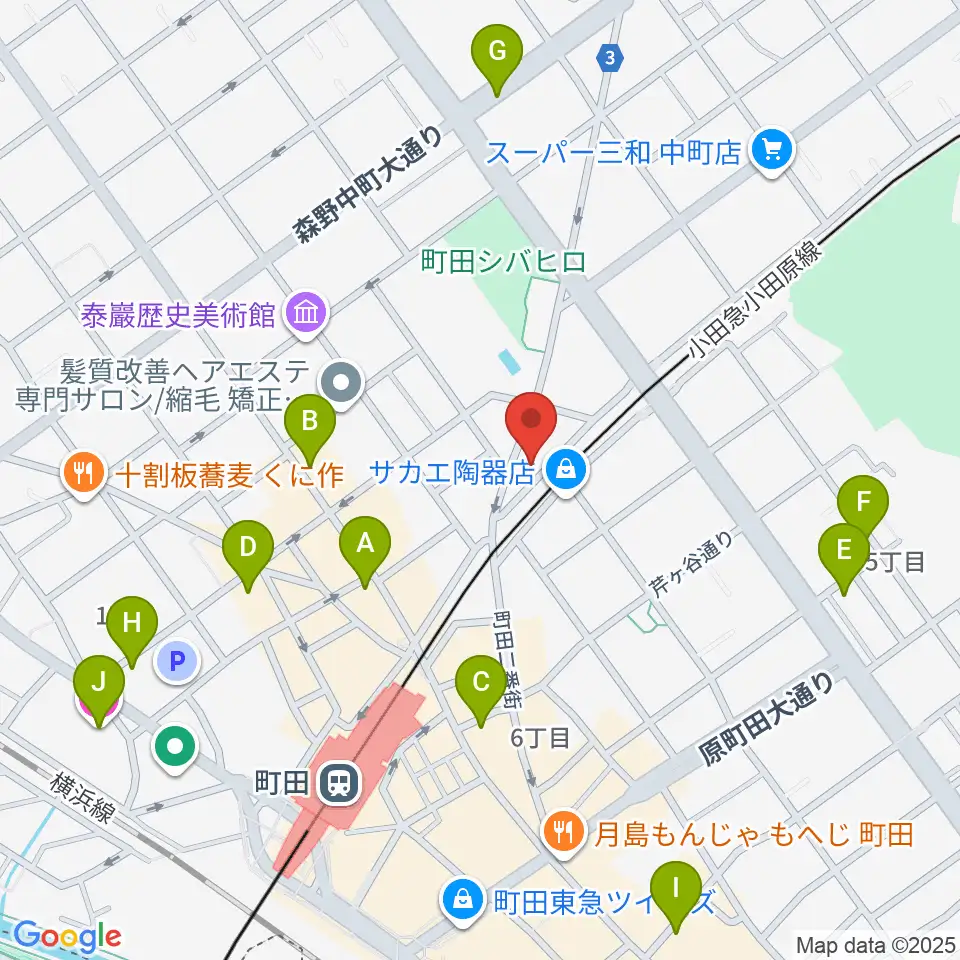 SEALミュージックスクール町田校周辺のホテル一覧地図