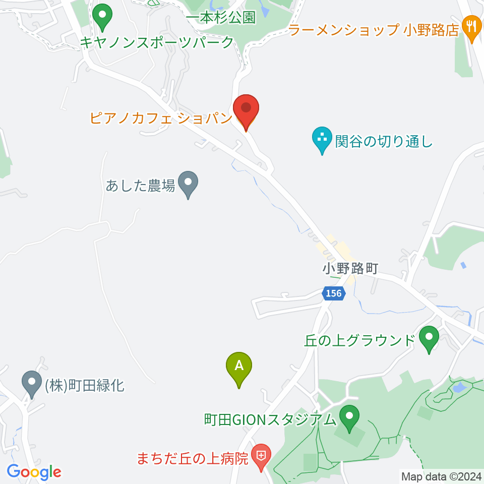 町田ピアノカフェショパン周辺のホテル一覧地図