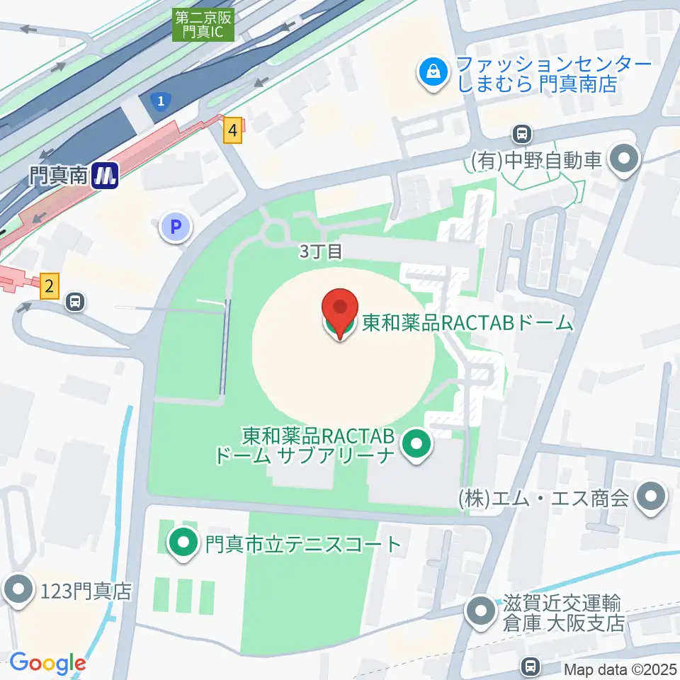 東和薬品RACTABドーム周辺のホテル一覧地図