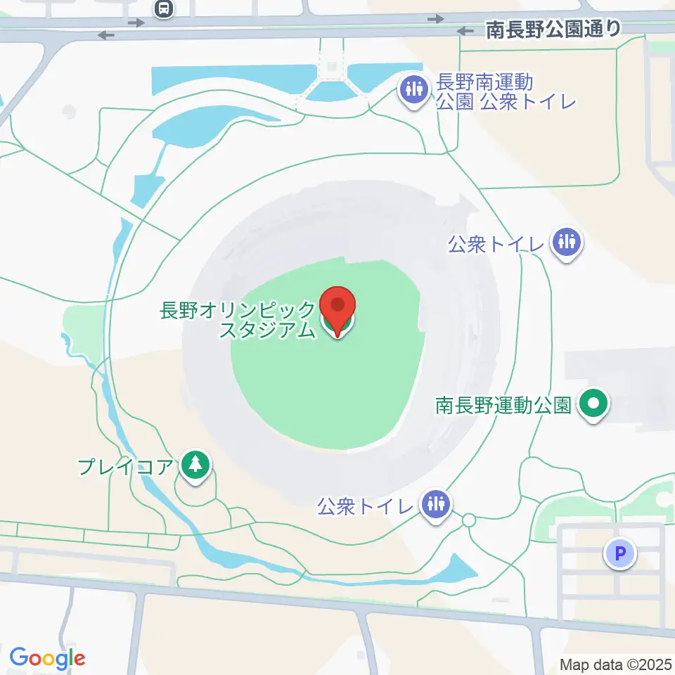 長野オリンピックスタジアム周辺のホテル一覧地図