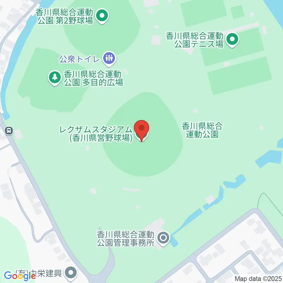 レクザムスタジアム周辺のホテル一覧地図