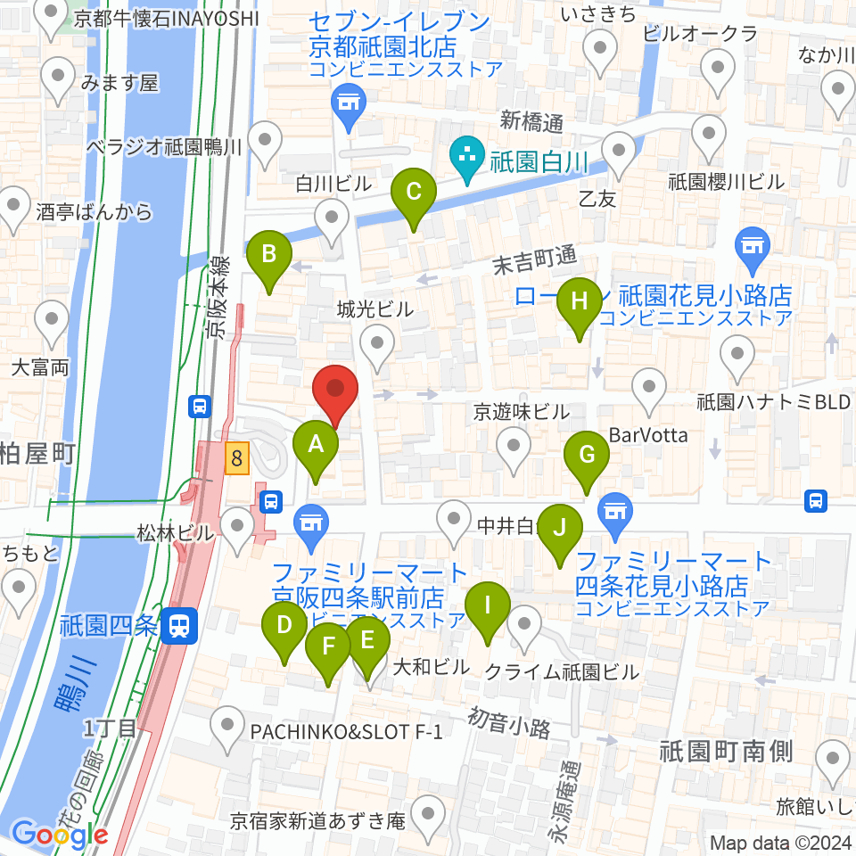 BARはでな周辺のホテル一覧地図