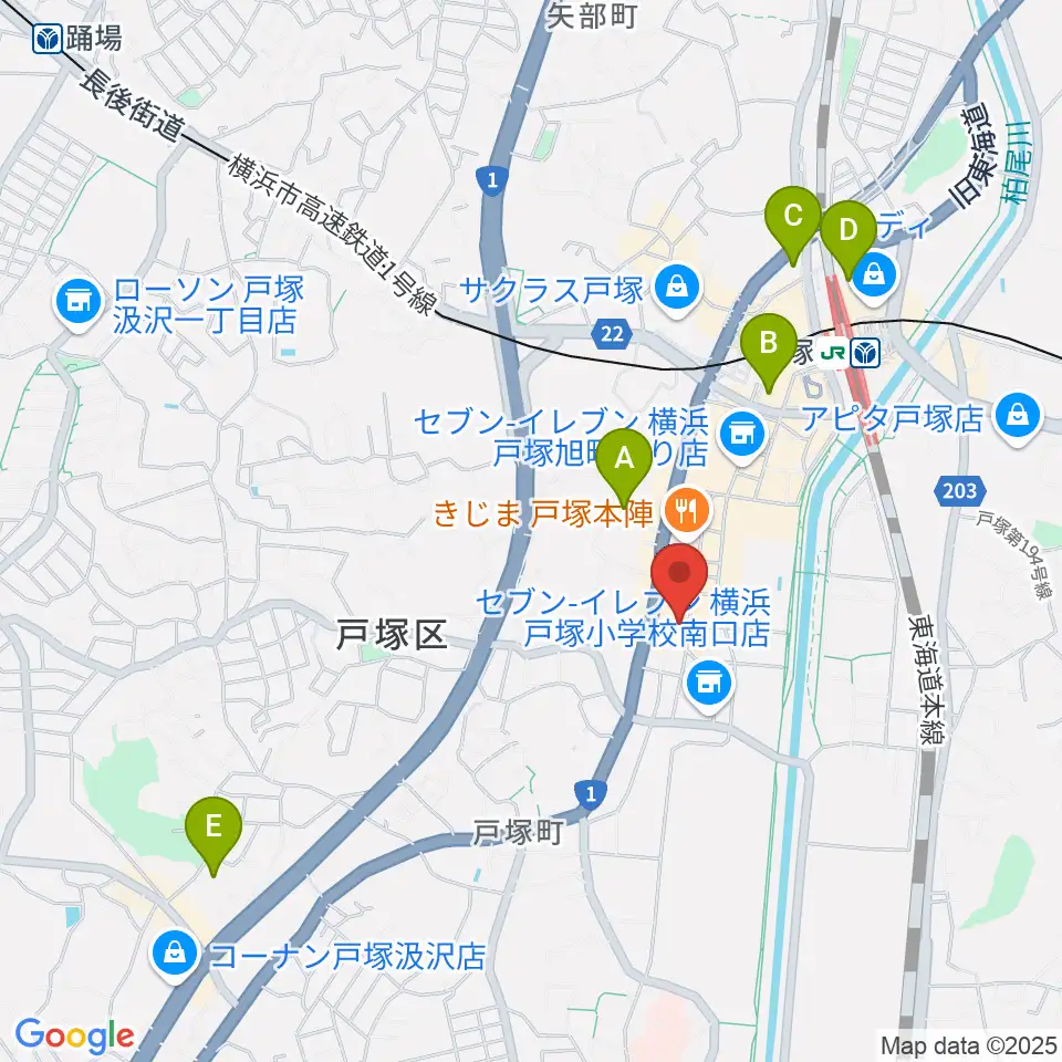 さやか音感ピアノ教室周辺のホテル一覧地図