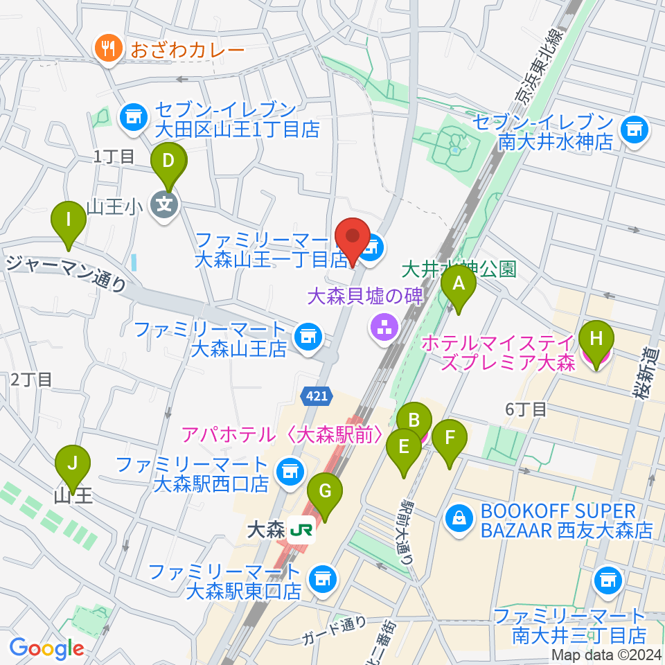 いしはら弦楽器工房周辺のホテル一覧地図