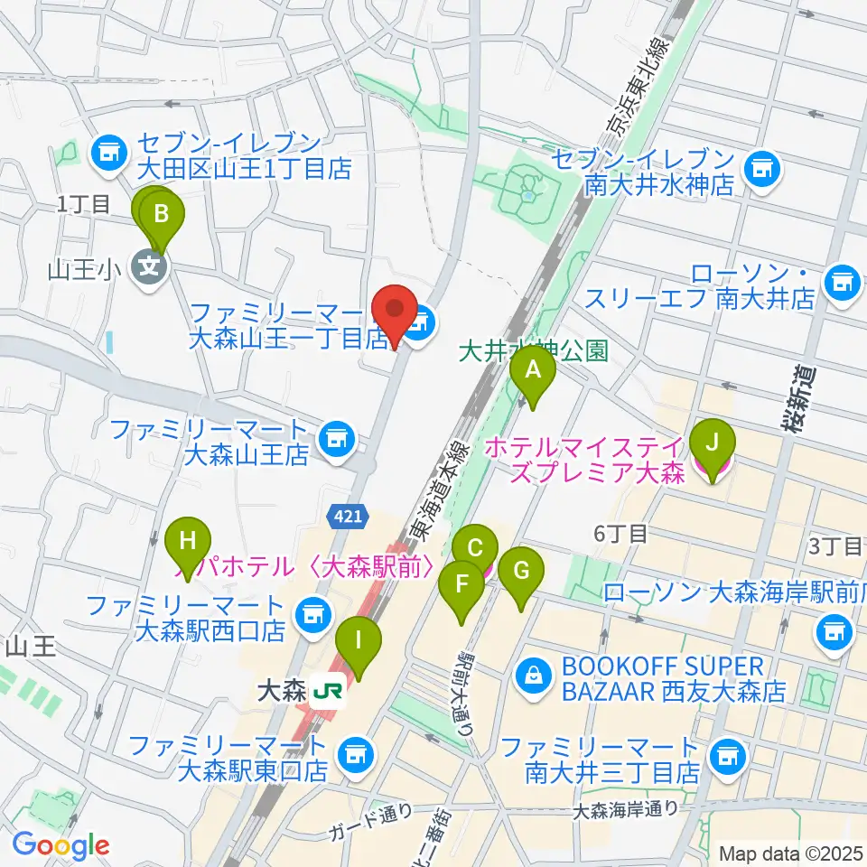 いしはら弦楽器工房周辺のホテル一覧地図