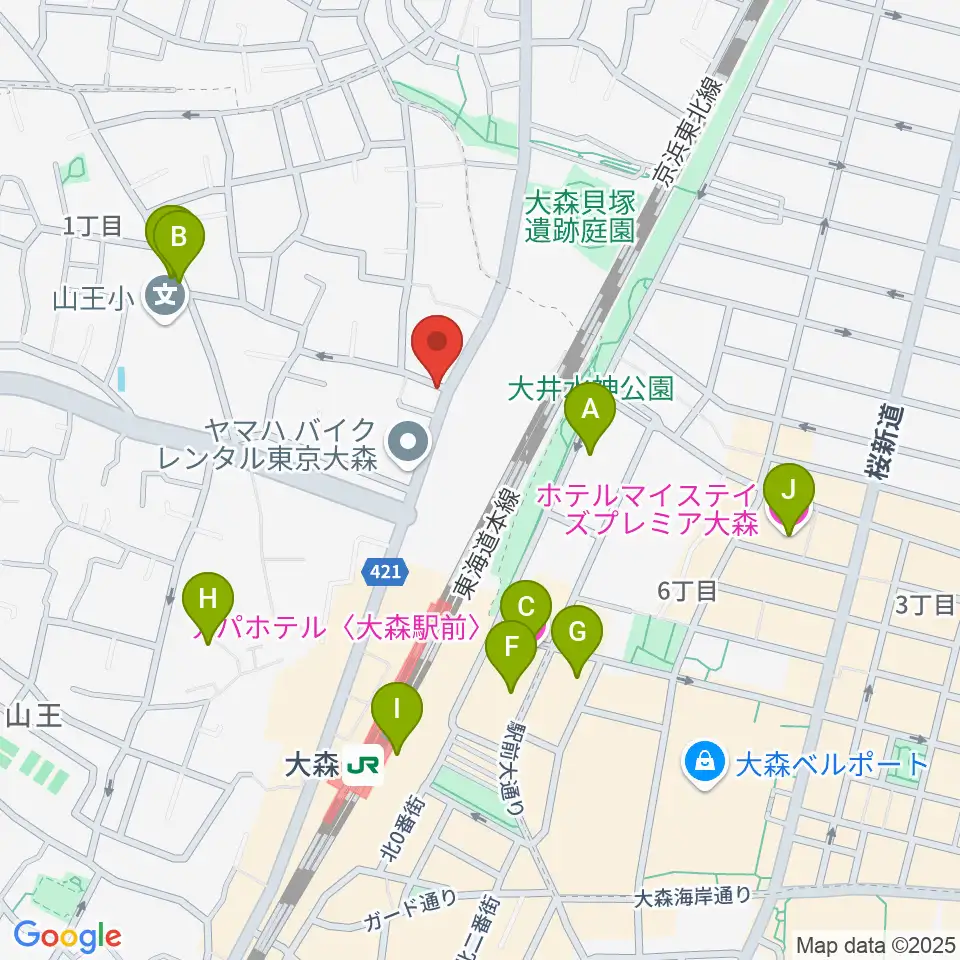 いしはら弦楽器工房周辺のホテル一覧地図