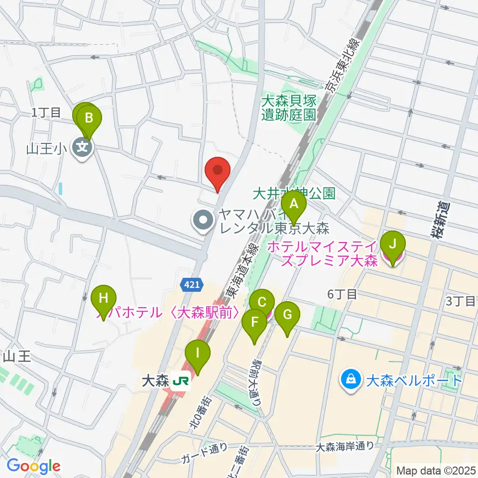 いしはら弦楽器工房周辺のホテル一覧地図