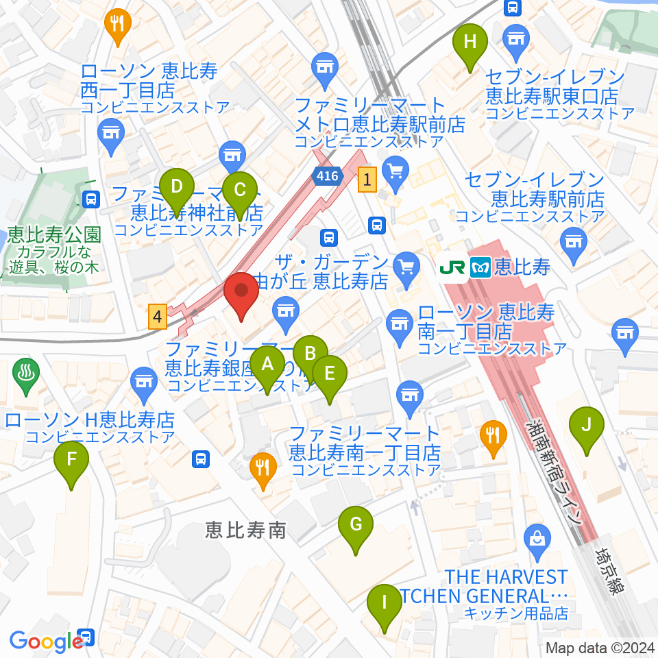 声の達人スタジオ周辺のホテル一覧地図