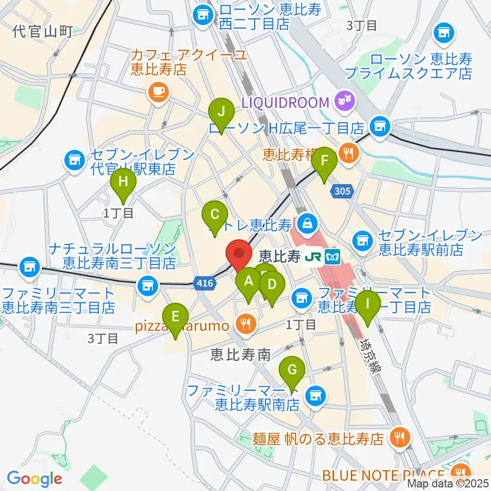 声の達人スタジオ周辺のホテル一覧地図