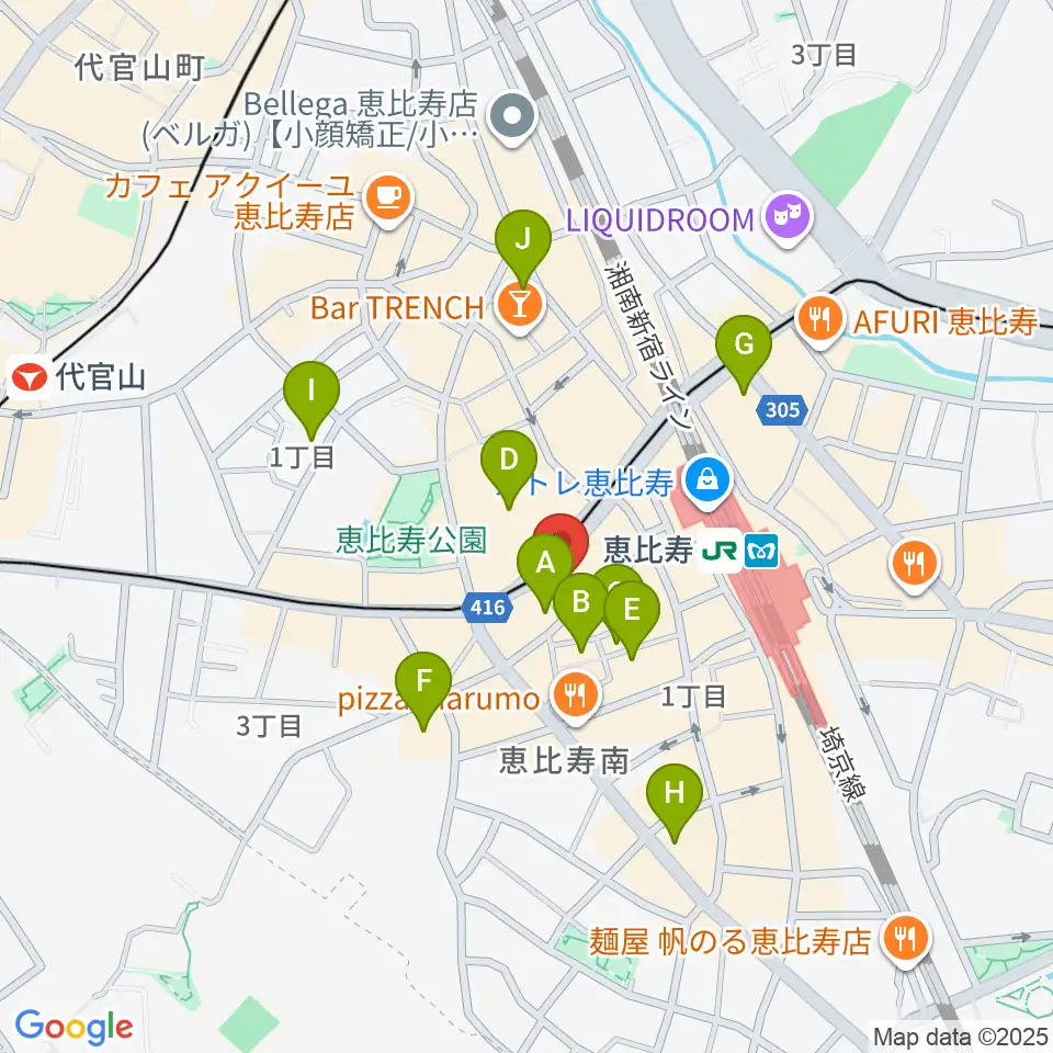 声の達人スタジオ周辺のホテル一覧地図