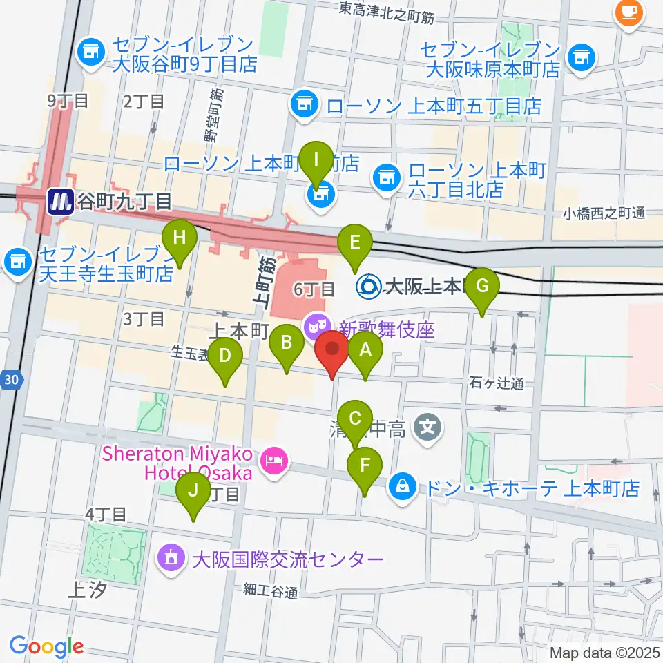 ラ・ロコマサロン周辺のホテル一覧地図