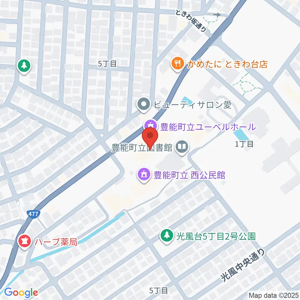 豊能町立ユーベルホール周辺のホテル一覧地図