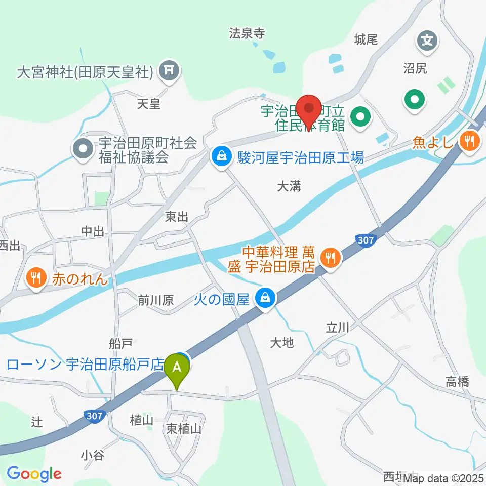宇治田原町総合文化センター周辺のホテル一覧地図