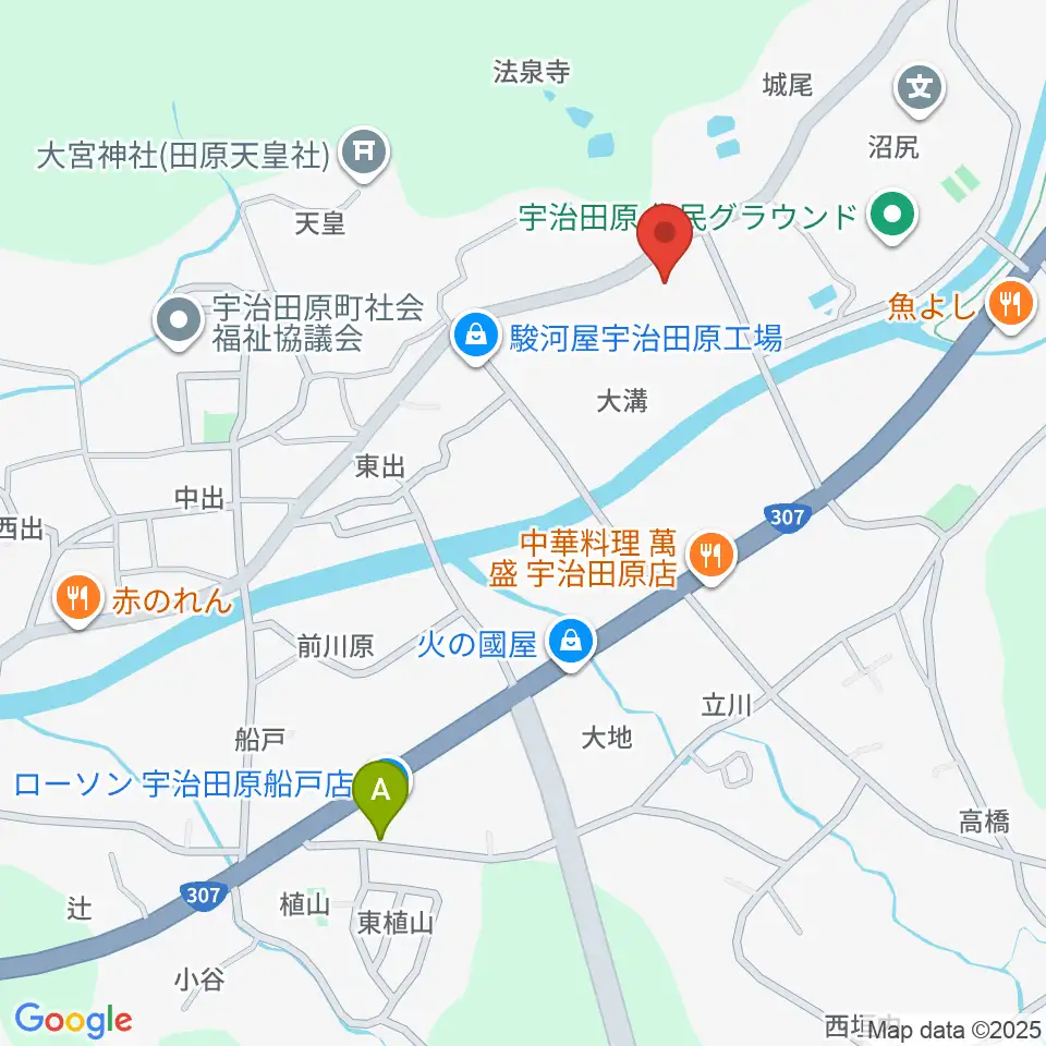 宇治田原町総合文化センター周辺のホテル一覧地図