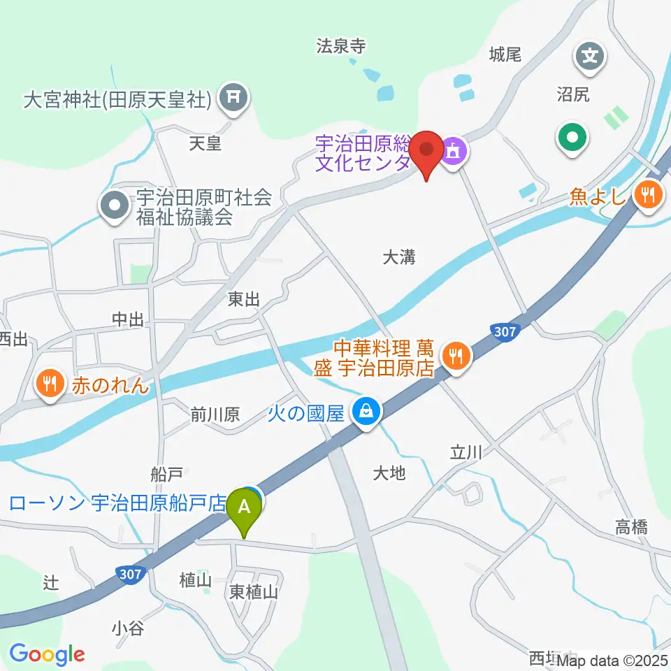 宇治田原町総合文化センター周辺のホテル一覧地図