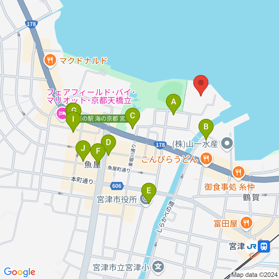 みやづ歴史の館周辺のホテル一覧地図