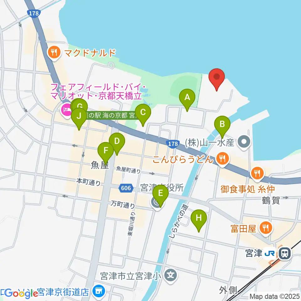 みやづ歴史の館周辺のホテル一覧地図
