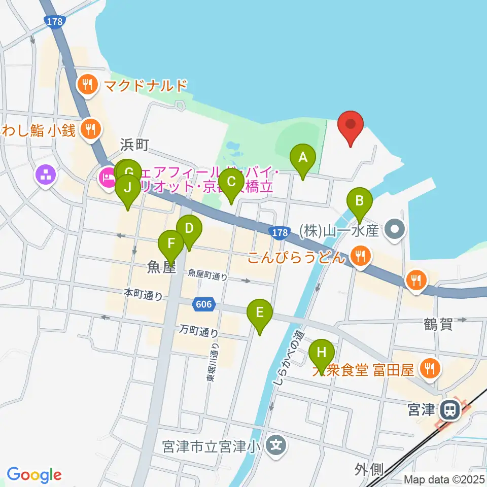 みやづ歴史の館周辺のホテル一覧地図