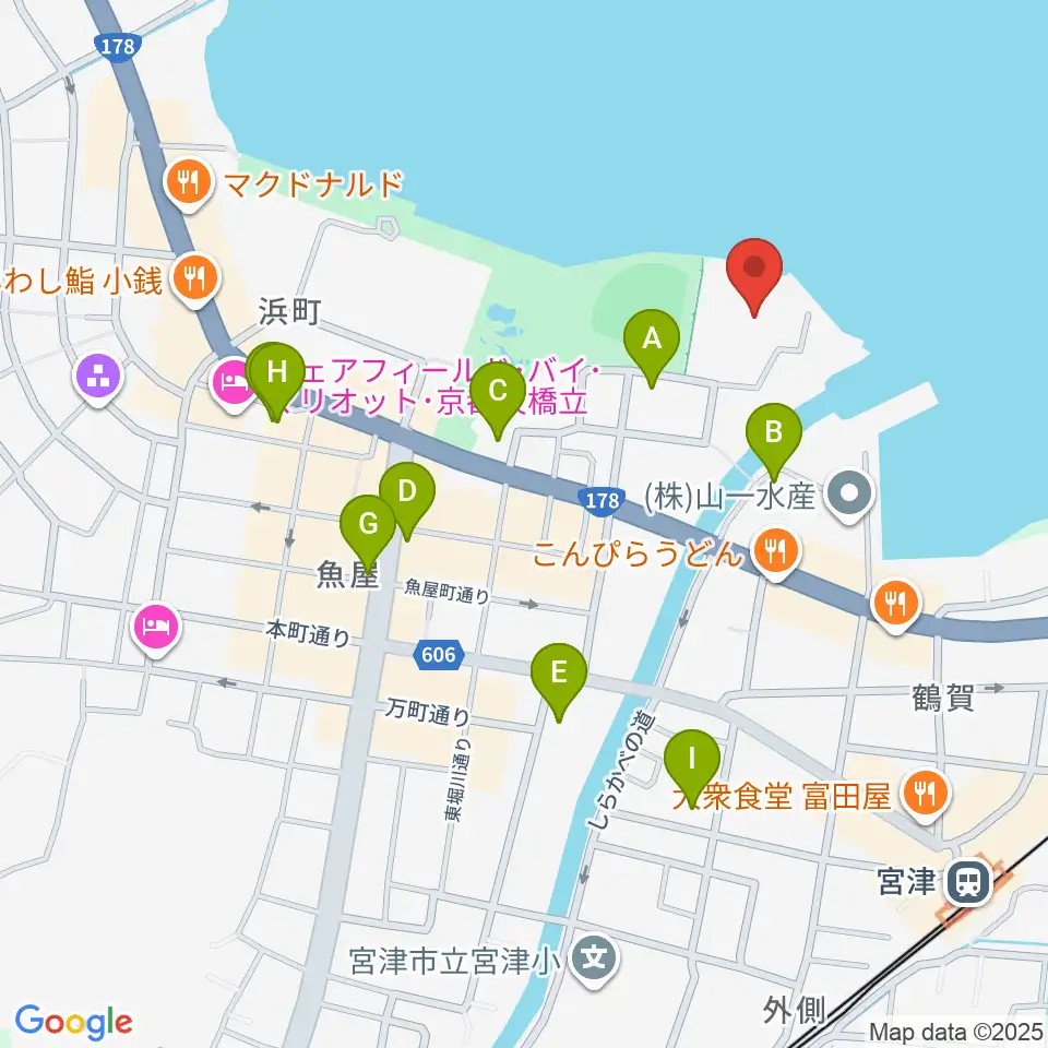 みやづ歴史の館周辺のホテル一覧地図