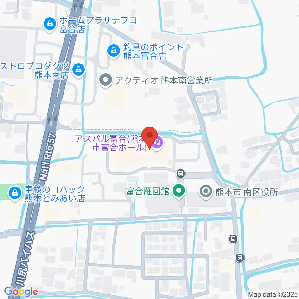 熊本市富合ホール アスパル富合周辺のホテル一覧地図