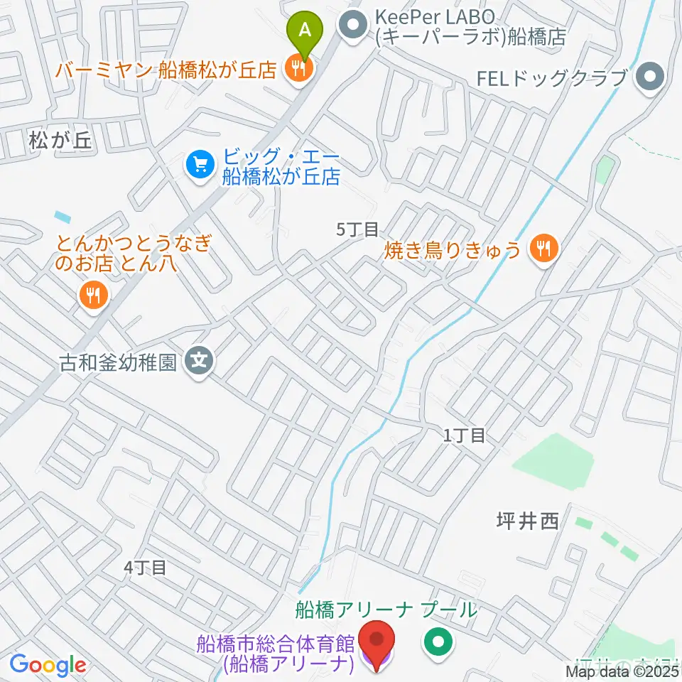 船橋アリーナ周辺のホテル一覧地図