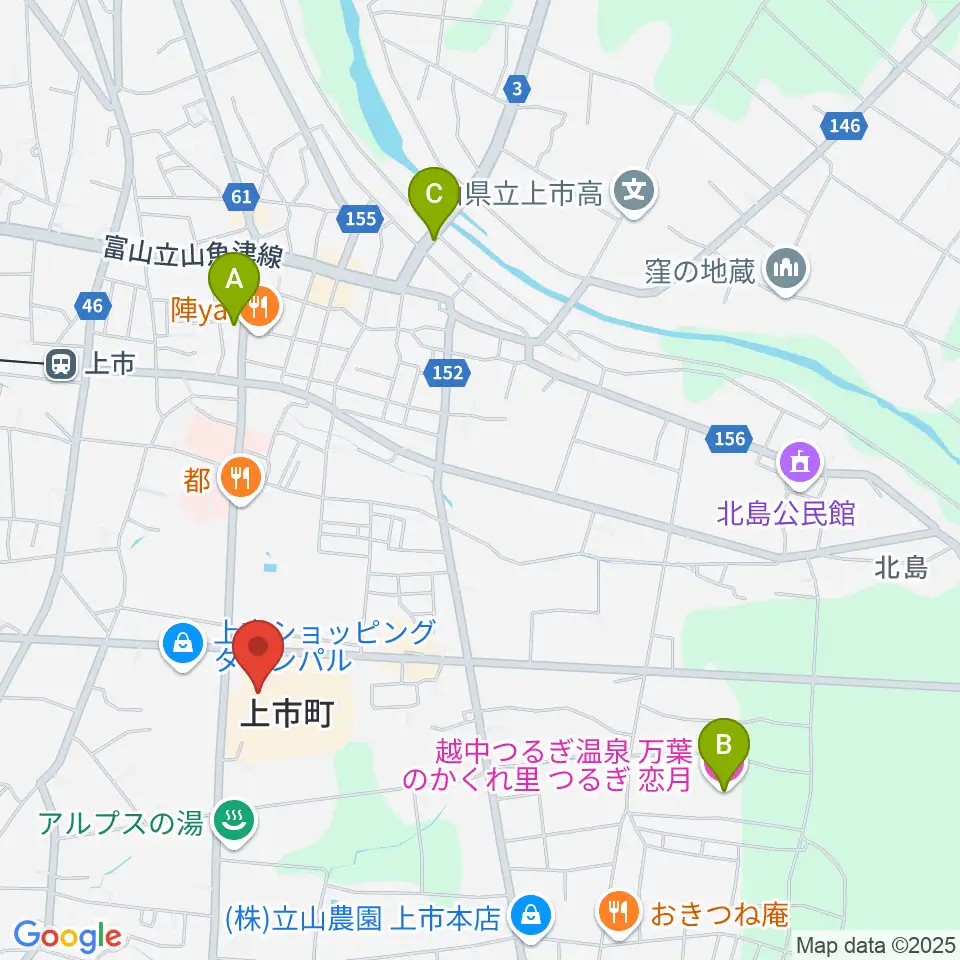 北アルプス文化センター周辺のホテル一覧地図