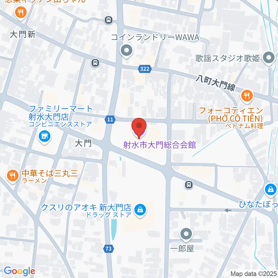 射水市大門総合会館周辺のホテル一覧地図