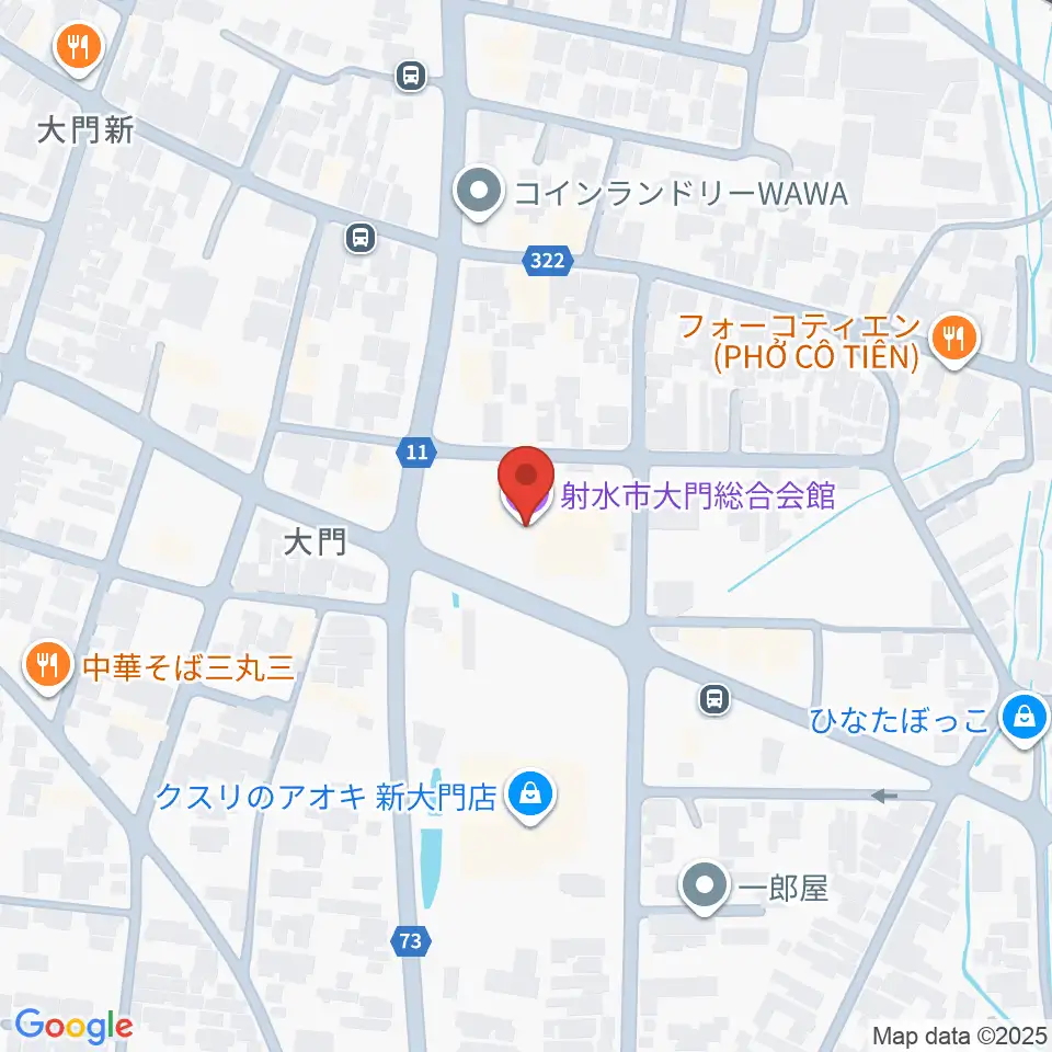 射水市大門総合会館周辺のホテル一覧地図