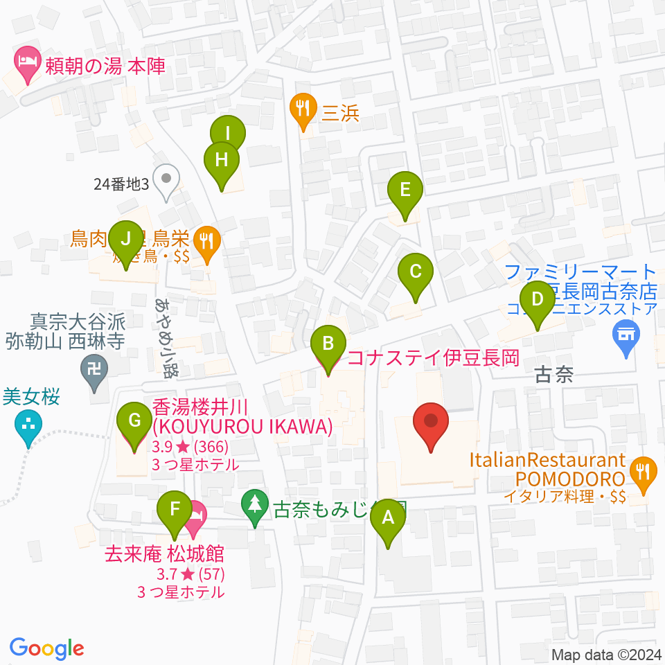 長岡総合会館アクシスかつらぎ周辺のホテル一覧地図