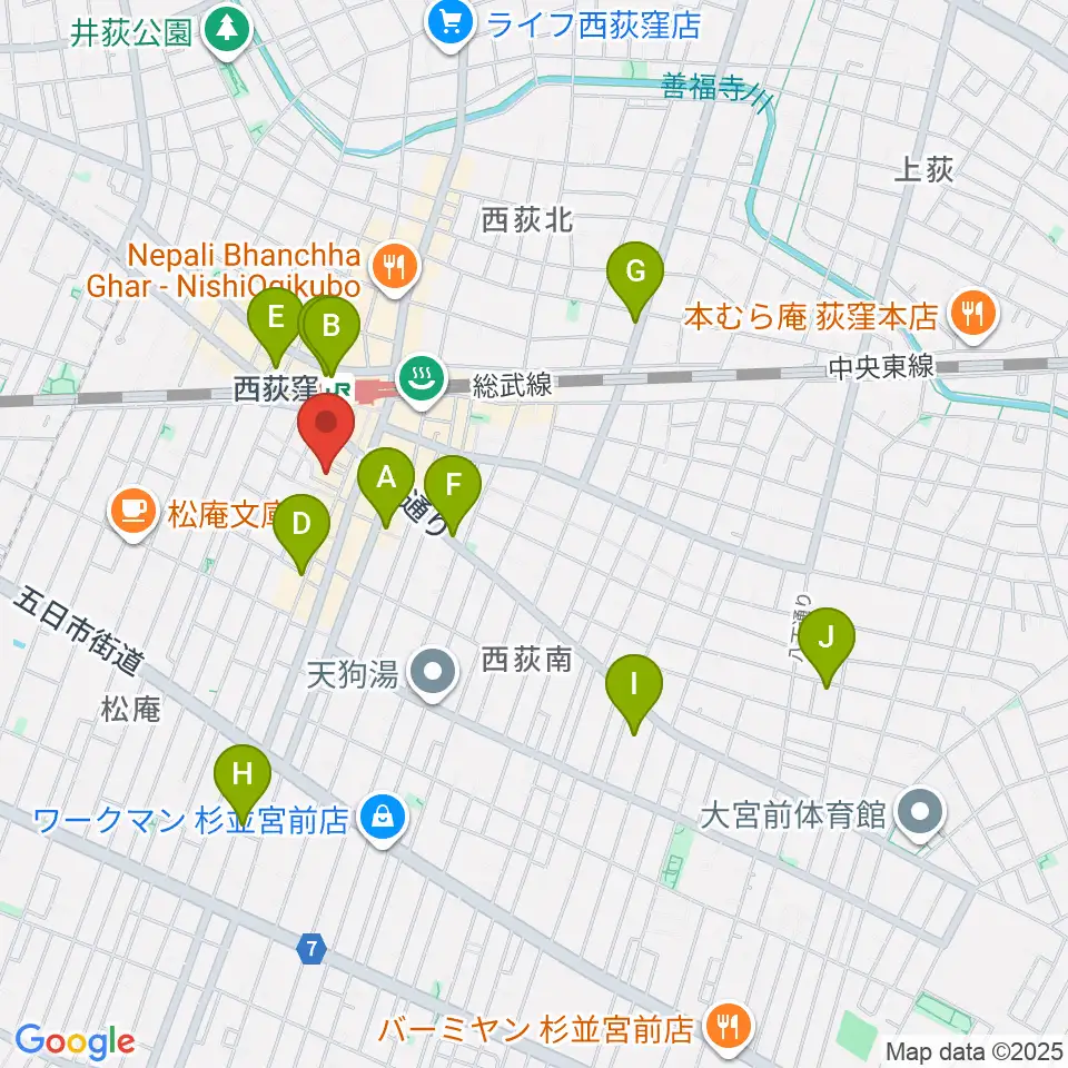 SAWYER CAFE周辺のホテル一覧地図