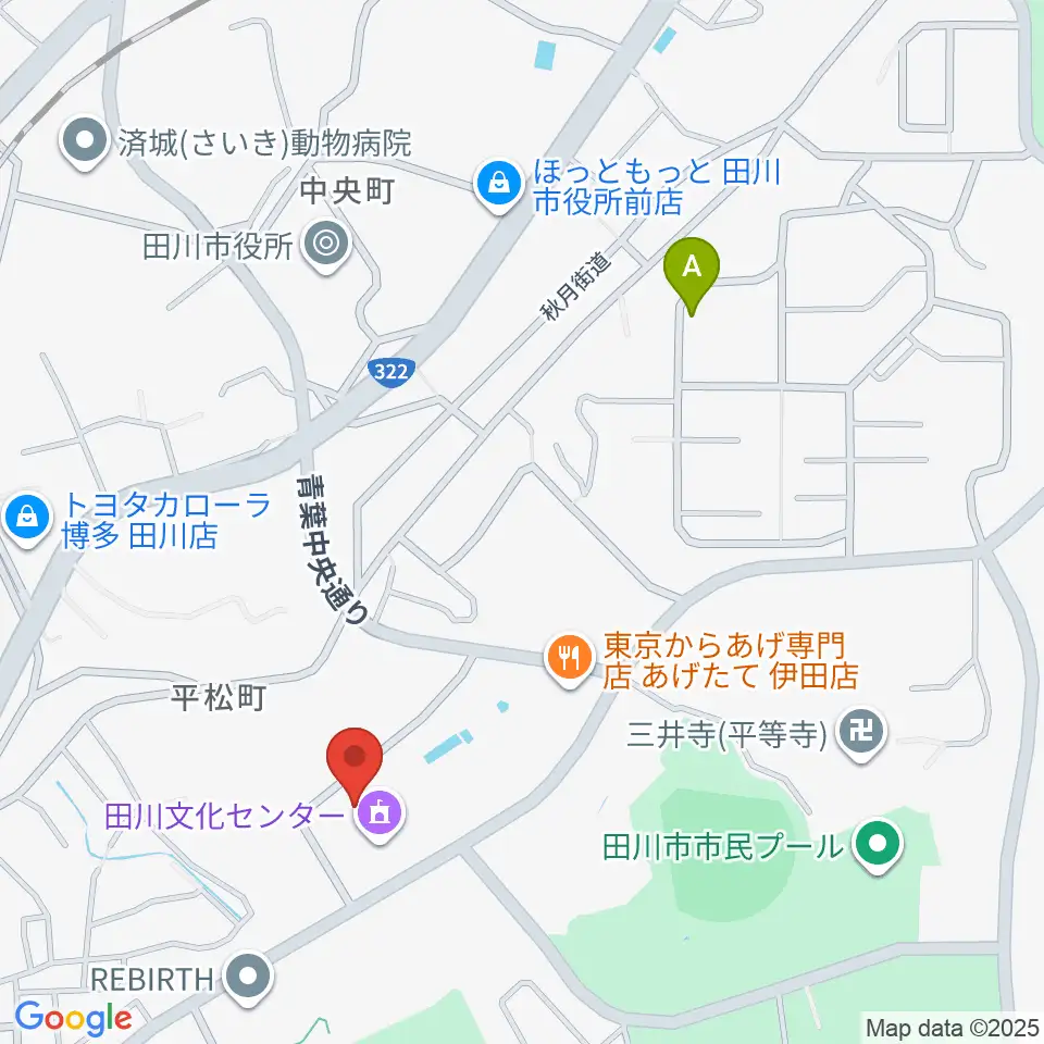 田川青少年文化ホール周辺のホテル一覧地図