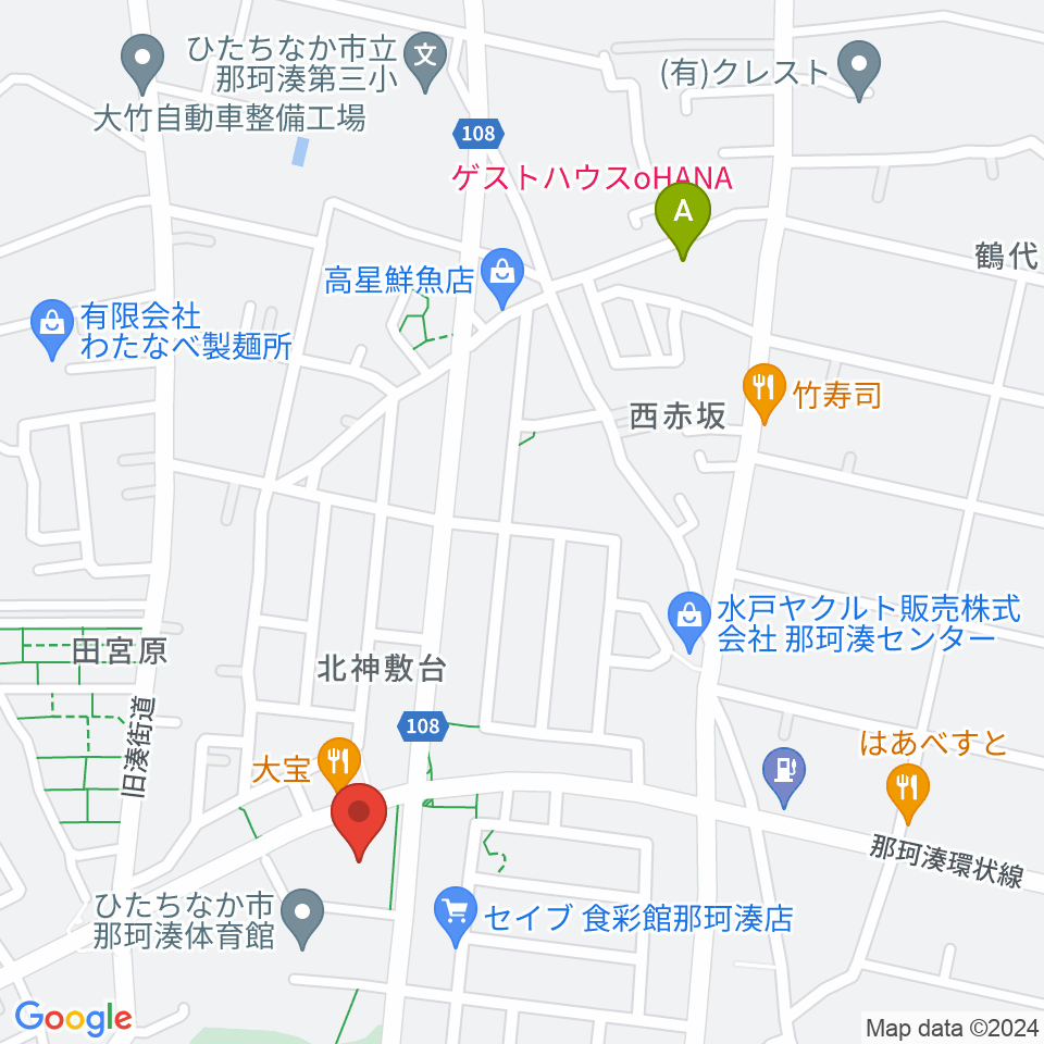 ひたちなか市那珂湊総合福祉センター・ふれあい交流館周辺のホテル一覧地図