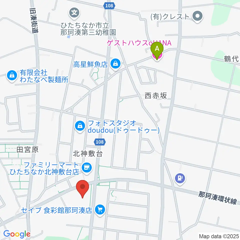 ひたちなか市那珂湊総合福祉センター・ふれあい交流館周辺のホテル一覧地図