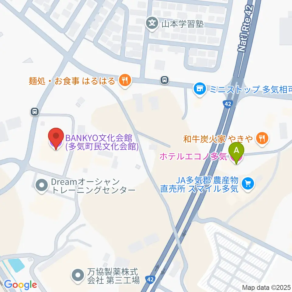 BANKYO文化会館周辺のホテル一覧地図