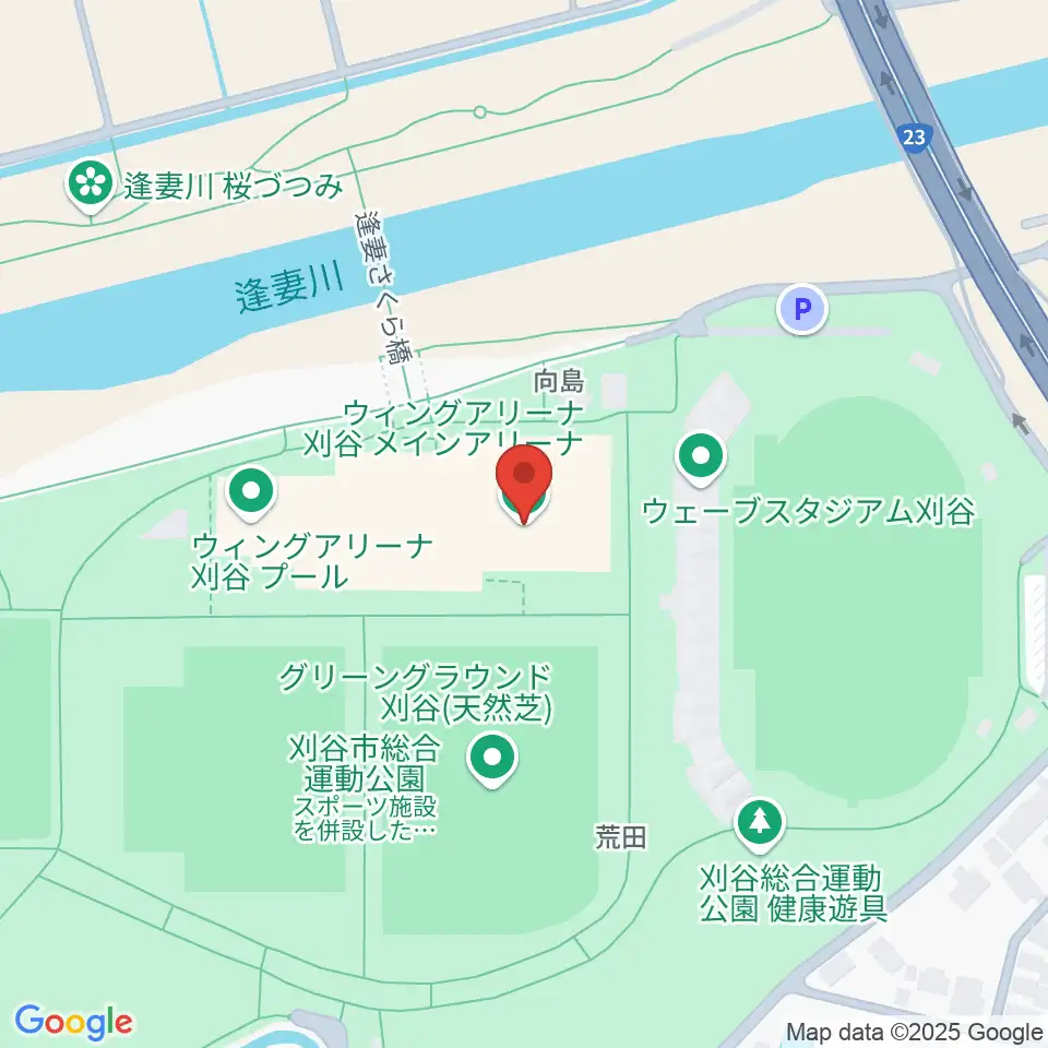 ウィングアリーナ刈谷周辺のホテル一覧地図