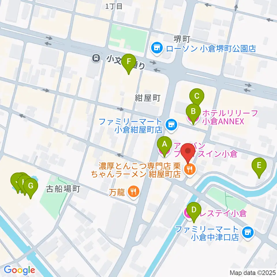 小倉WHIPPING POST周辺のホテル一覧地図