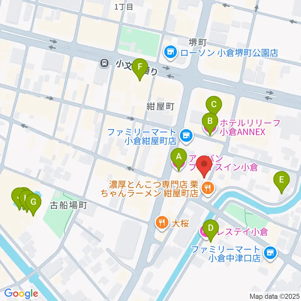 小倉WHIPPING POST周辺のホテル一覧地図