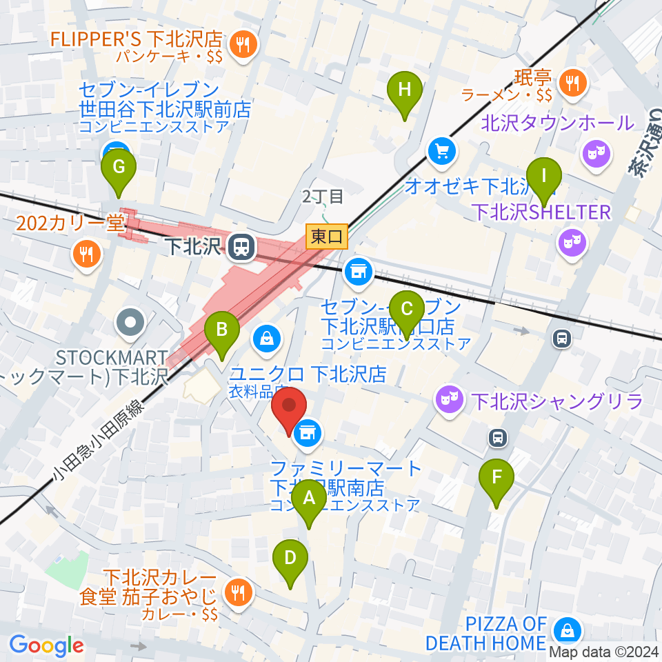 空飛ぶこぶたや周辺のホテル一覧地図