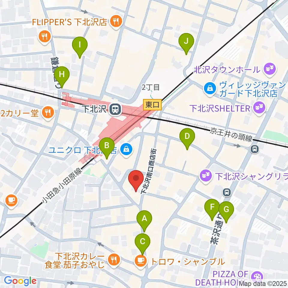 空飛ぶこぶたや周辺のホテル一覧地図