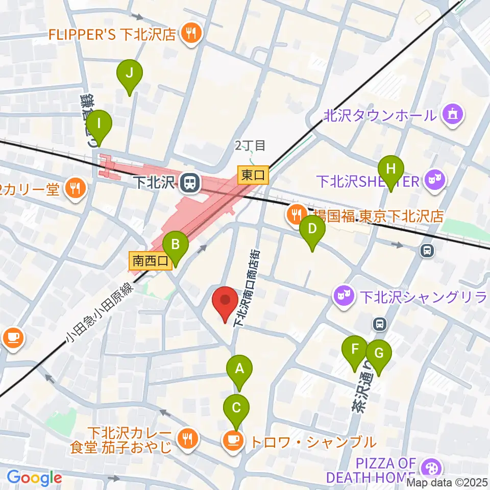 空飛ぶこぶたや周辺のホテル一覧地図