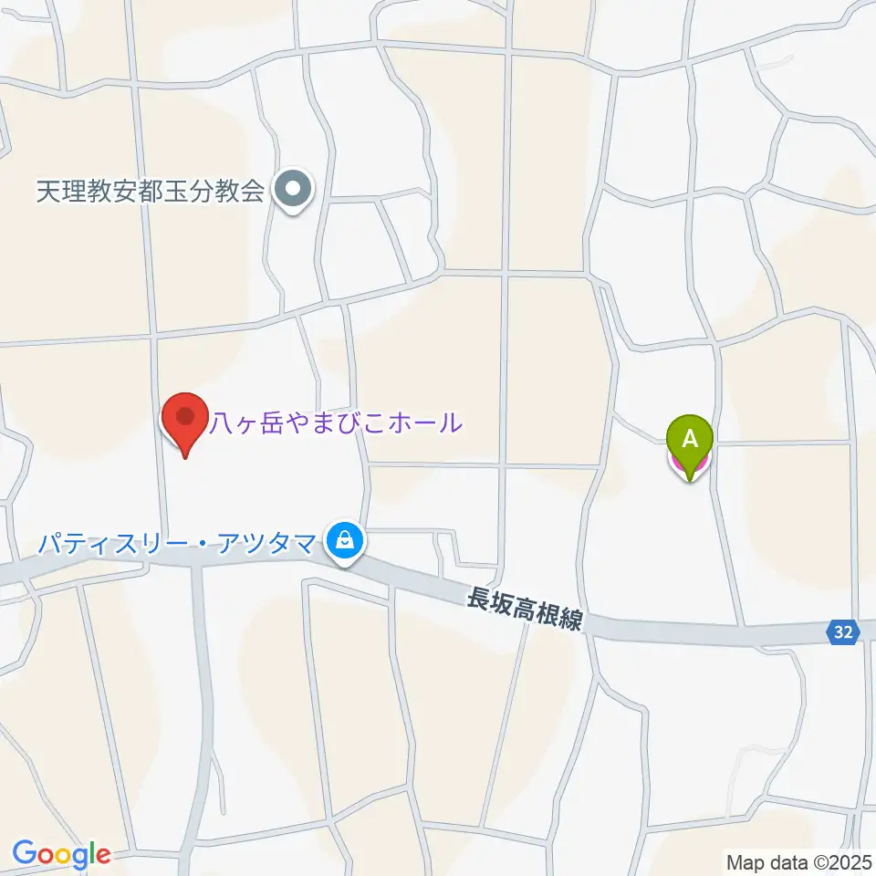 八ヶ岳やまびこホール周辺のホテル一覧地図