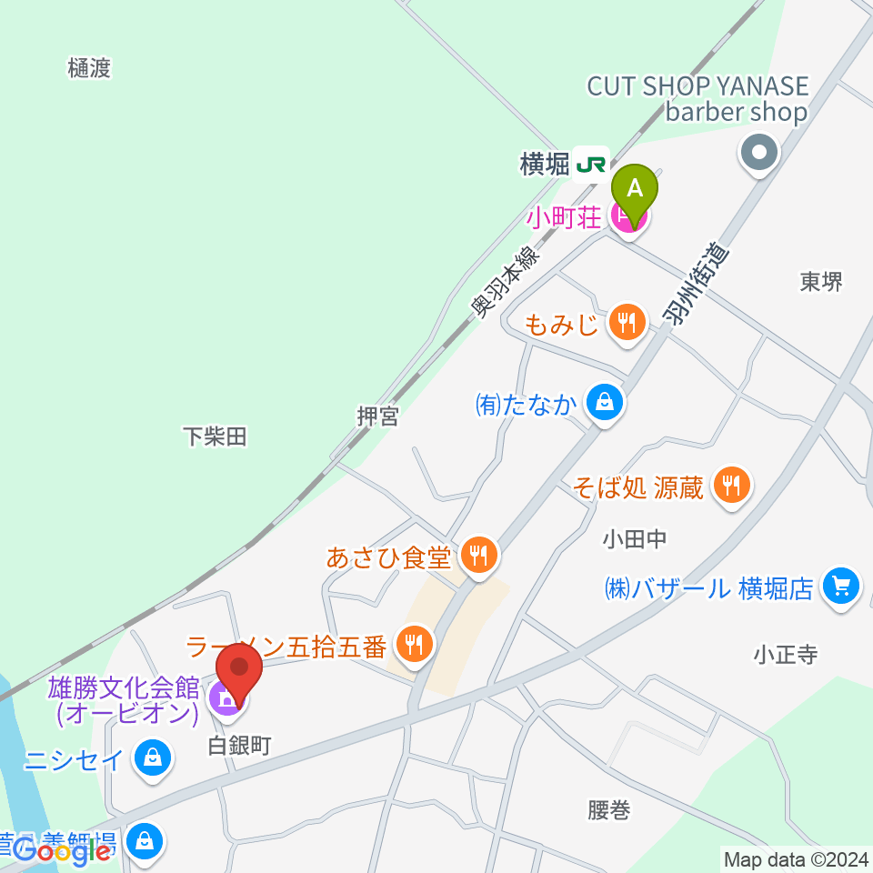 雄勝文化会館オービオン周辺のホテル一覧地図