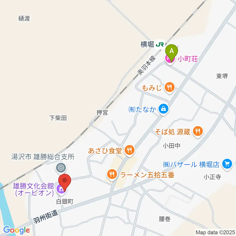 雄勝文化会館オービオン周辺のホテル一覧地図