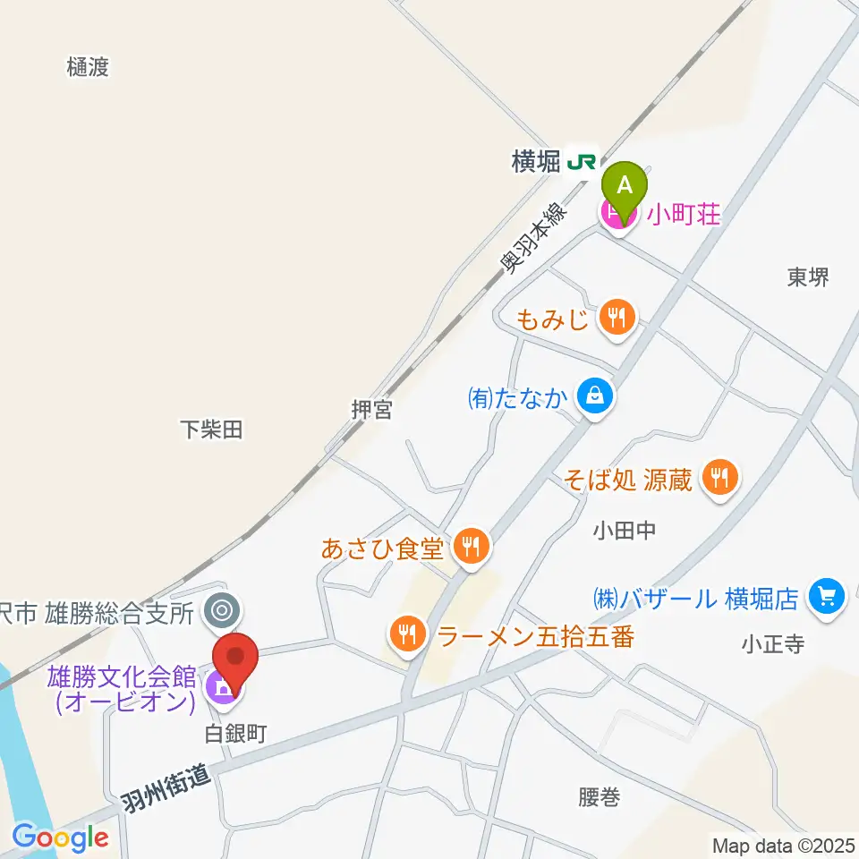 雄勝文化会館オービオン周辺のホテル一覧地図
