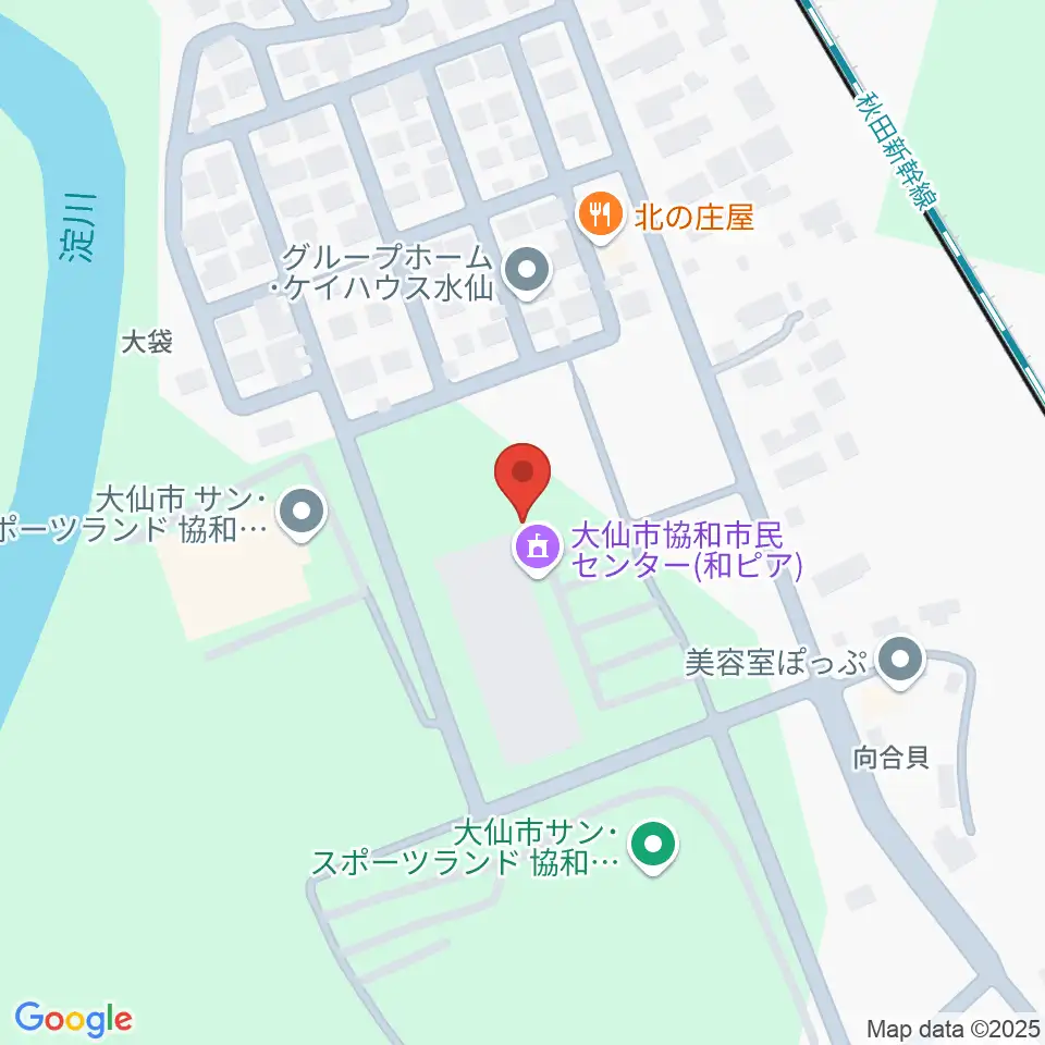 大仙市協和市民センター和ピア周辺のホテル一覧地図