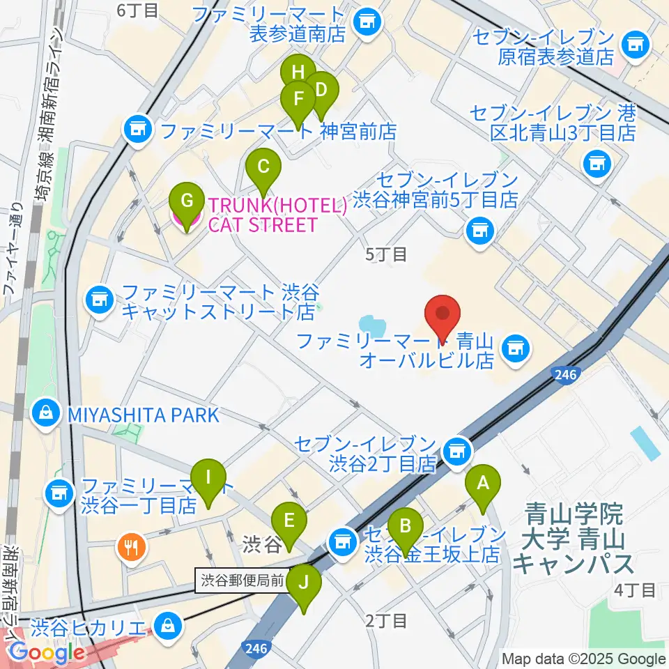 東京ウィメンズプラザ周辺のホテル一覧地図