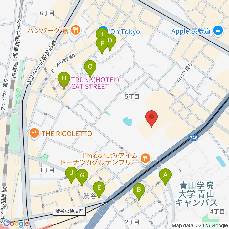 東京ウィメンズプラザ周辺のホテル一覧地図