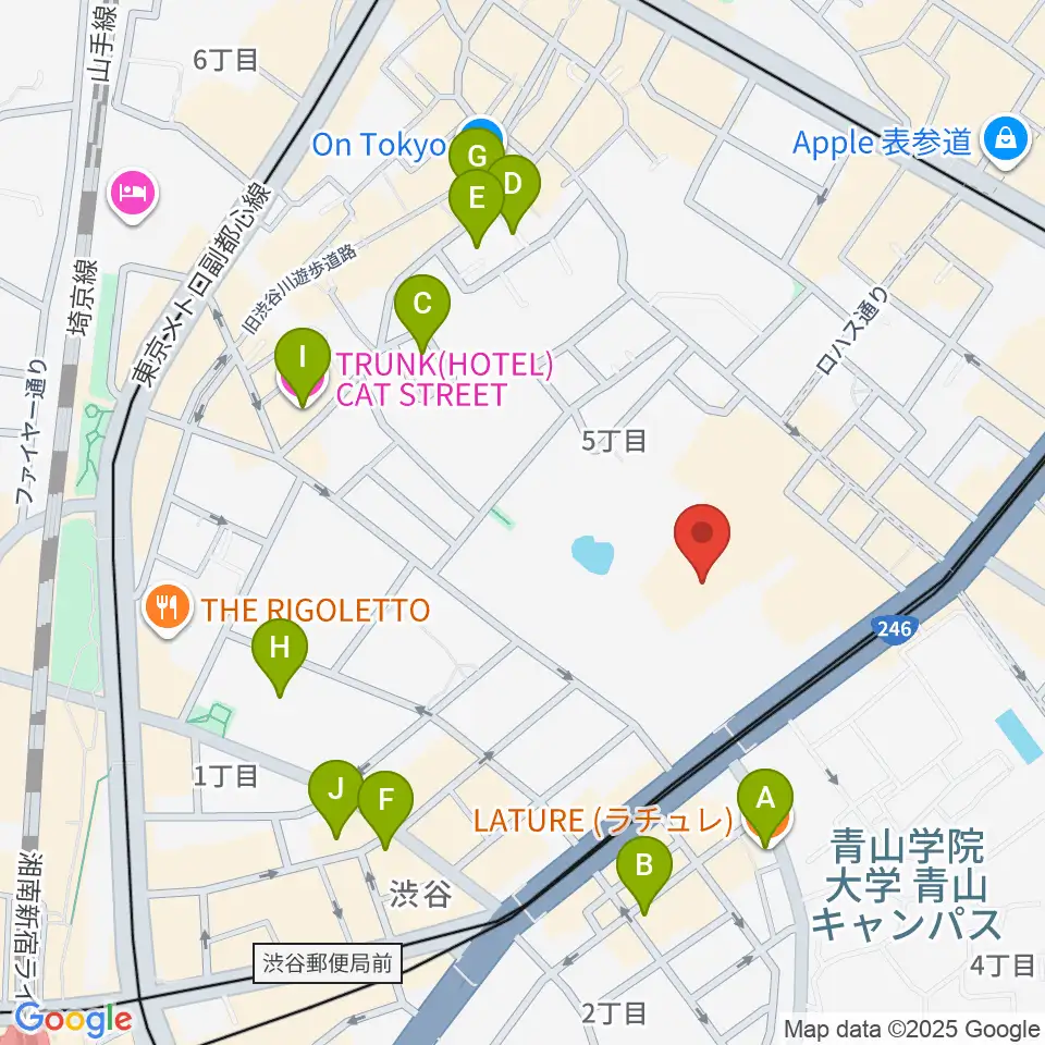 東京ウィメンズプラザ周辺のホテル一覧地図
