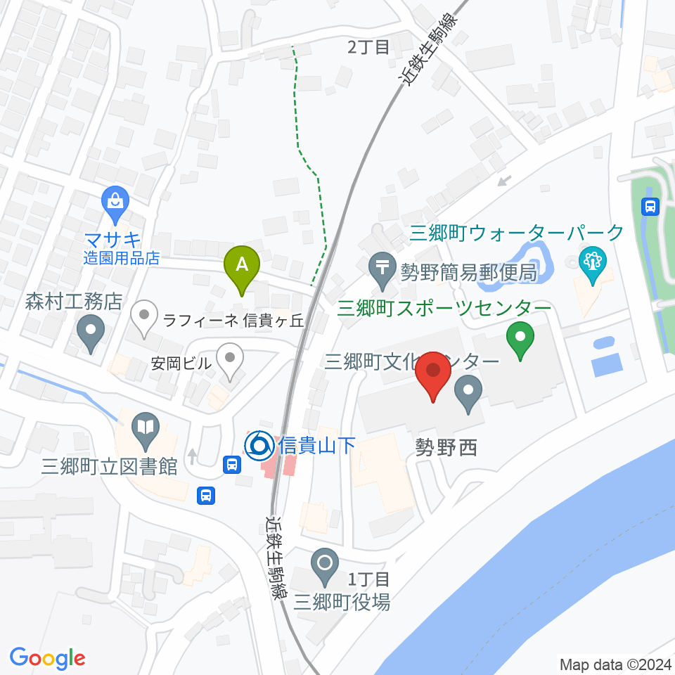 三郷町文化センター周辺のホテル一覧地図